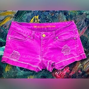 Distressed Jean Shorts